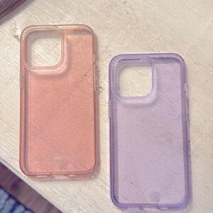 2 iPhone 13 sparkle cases